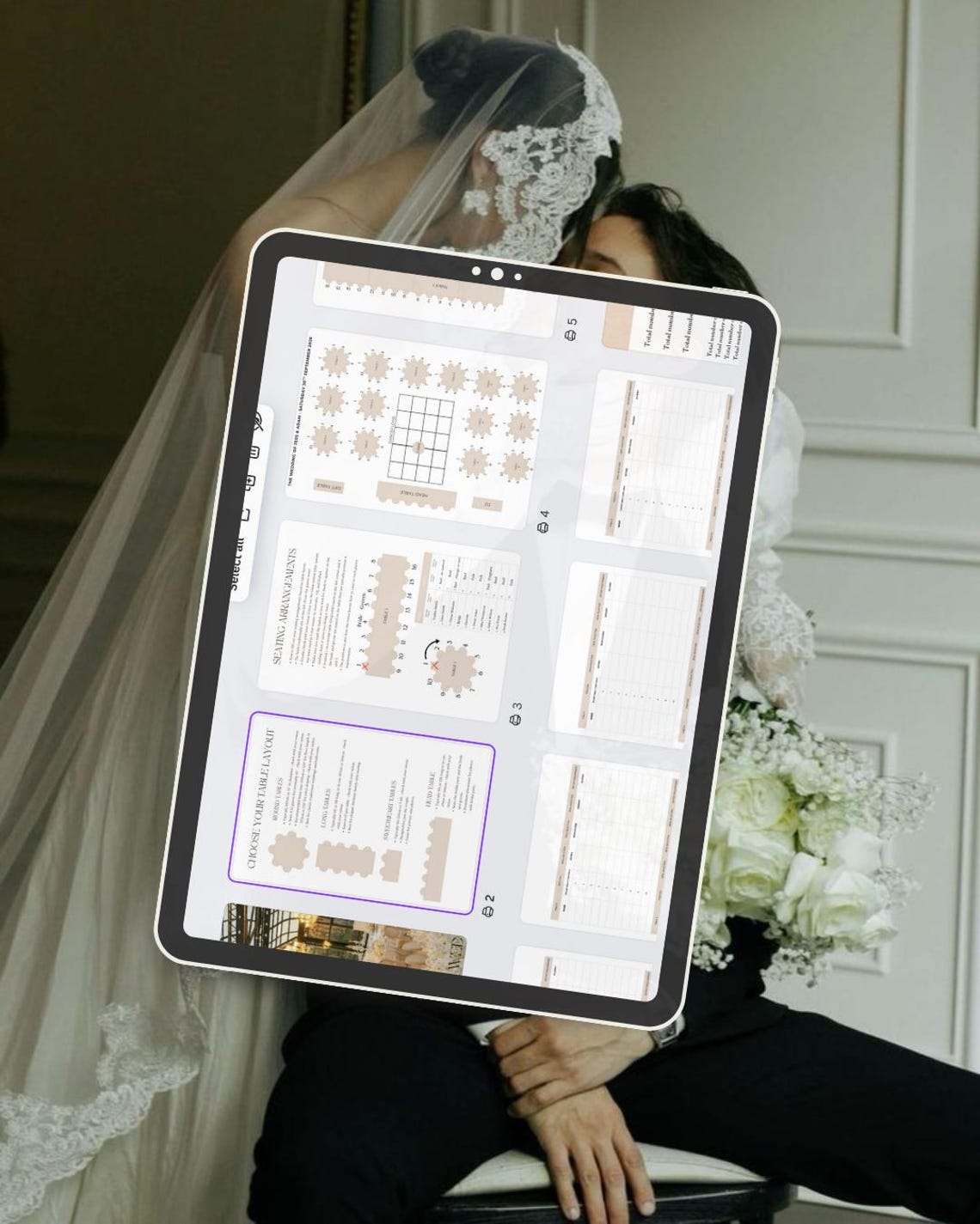 Wedding Seating Chart & Floor Plan | Editable Canva Template | Digital ...