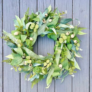 Round Everyday Wreath - Alpha Fern Wreath Options