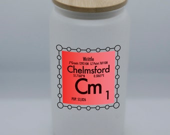 Chelmsford glass can custom Cm science design