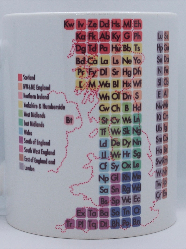 Swansea custom Sa postcode mug, UK science design image 2