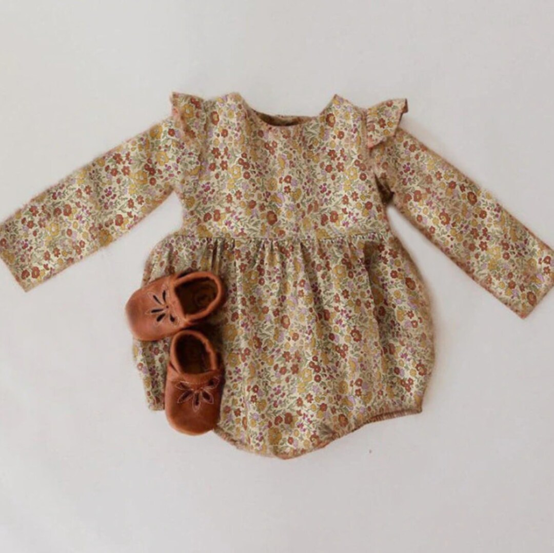 Total Floral Long Sleeve Onesie Bodysuit - Etsy