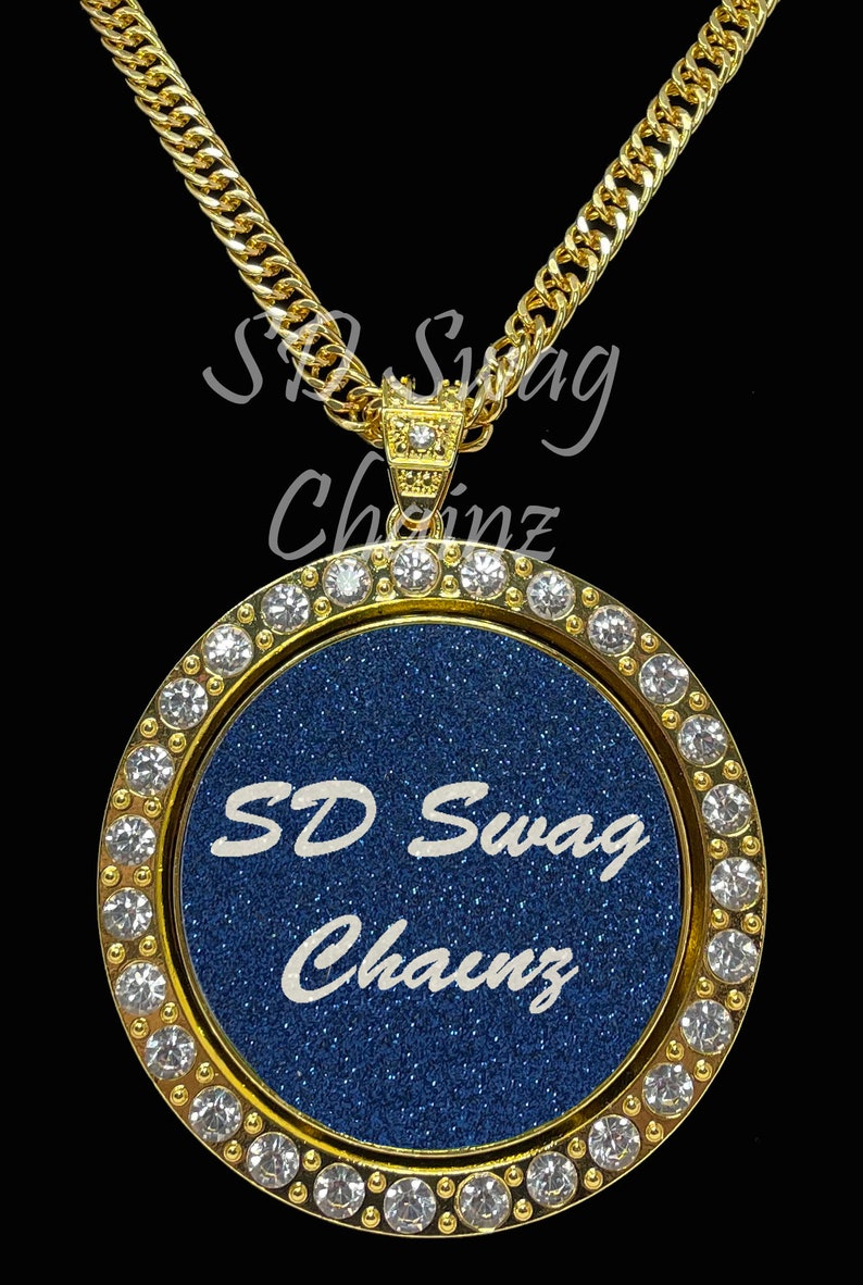 Custom Spinning Swag Chain Necklace Gold or Silver Jewelry Etsy