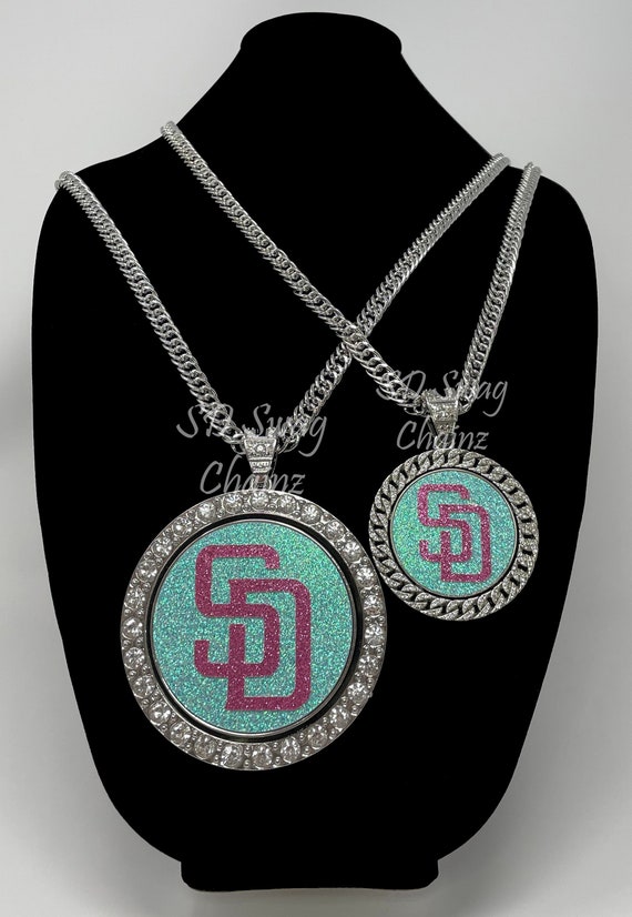 San Diego Padres City Connect Swag Chain Silver Spinning Etsy UK