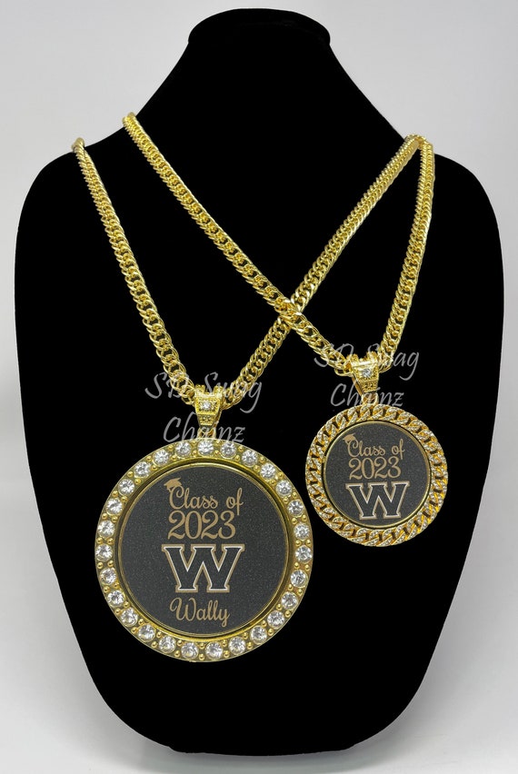 Custom Class of 2023 Spinning Swag Chain Necklace Gold or Etsy