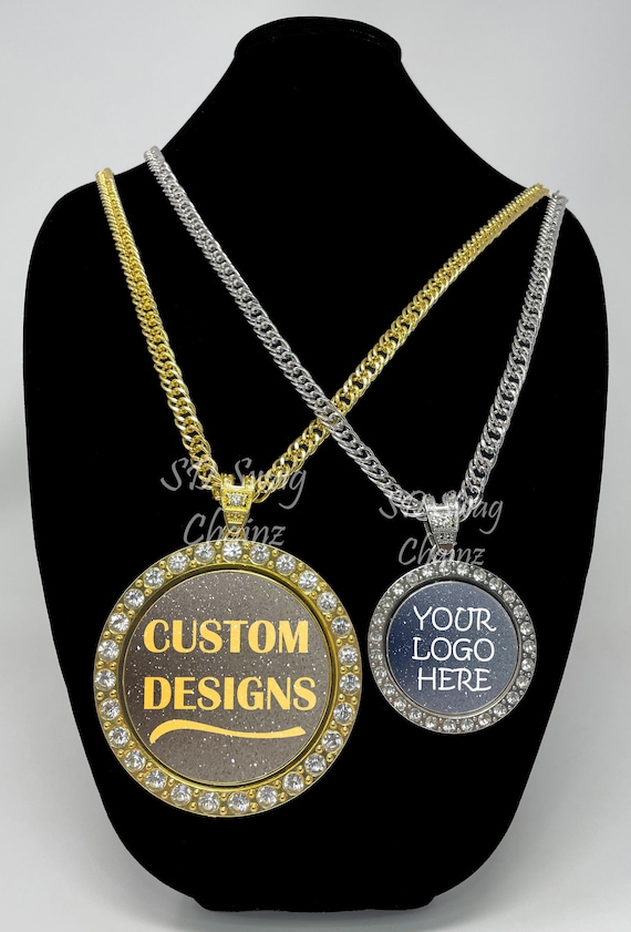 SWAGGER 90’s Bling Bling Chain Necklace Custom Spinning Swag Chain Necklace - Gold or Silver Jewelry Bling