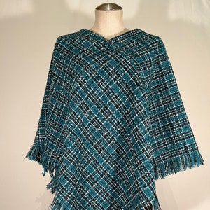 Turquoise Fall Poncho