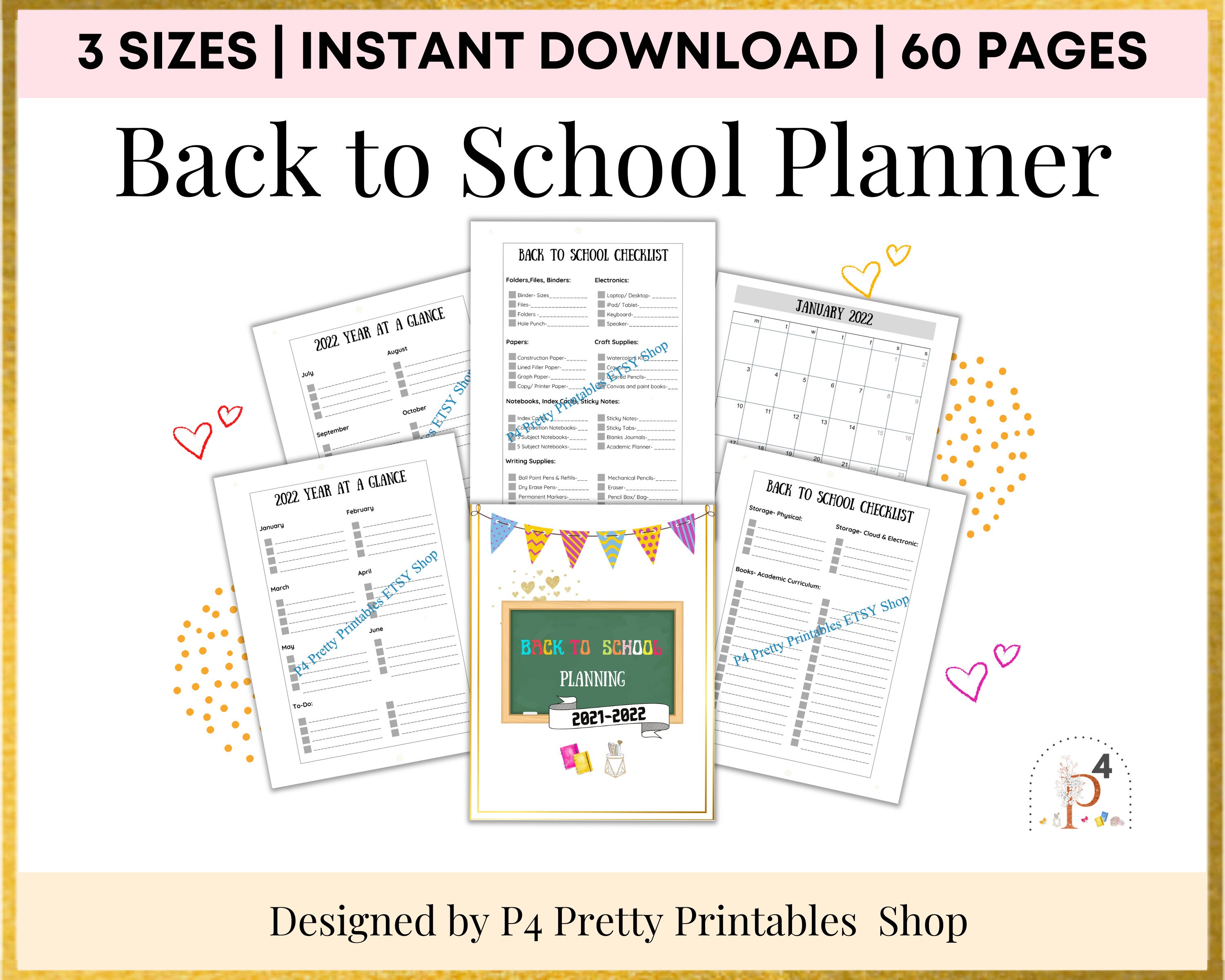 Back to School Checklist, Back to School Printable, Homeschool Shopping