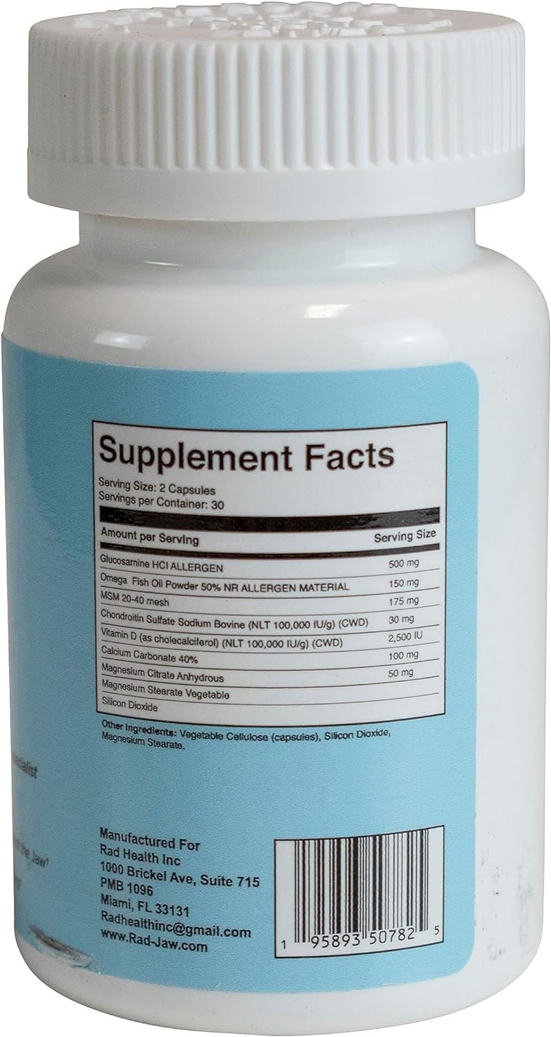 Rad Jaw, a Natural Supplement Formulated by TMJ Specialist, Dr. Dar