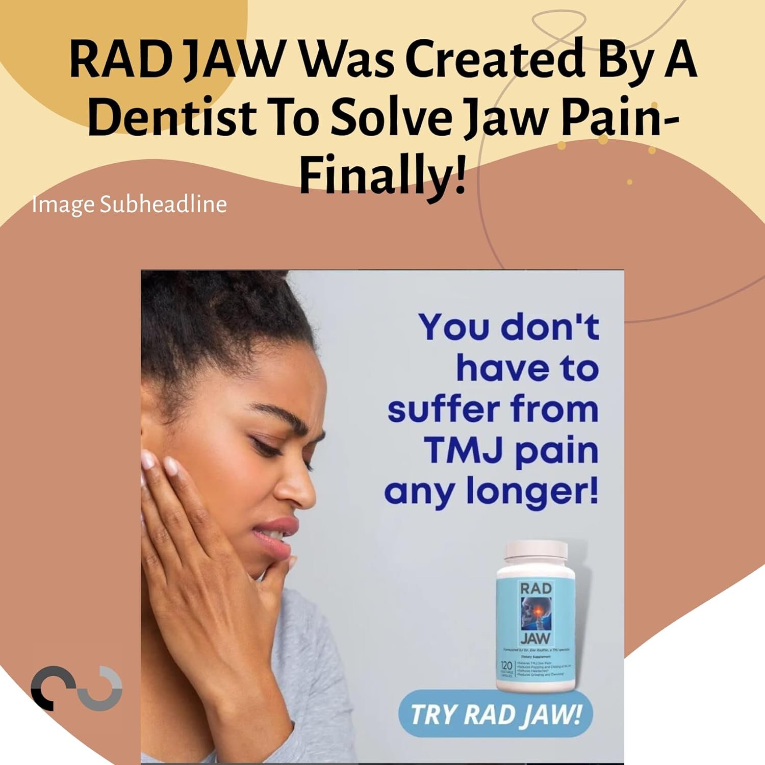 Rad Jaw, a Natural Supplement Formulated by TMJ Specialist, Dr. Dar