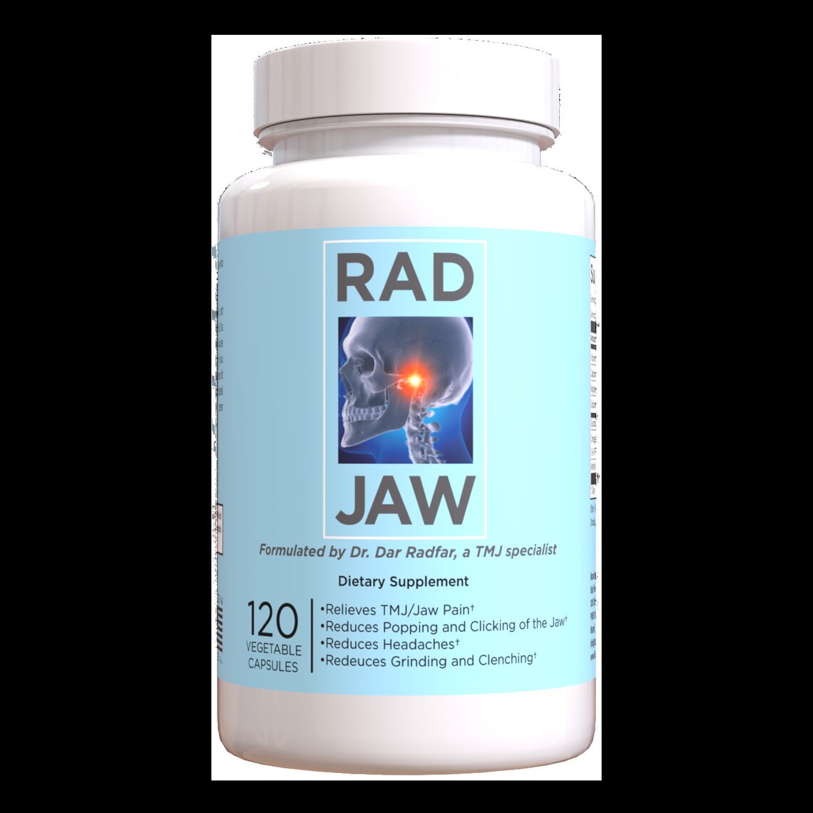 Rad Jaw a Natural Supplement formulated by TMJ Specialist Etsy