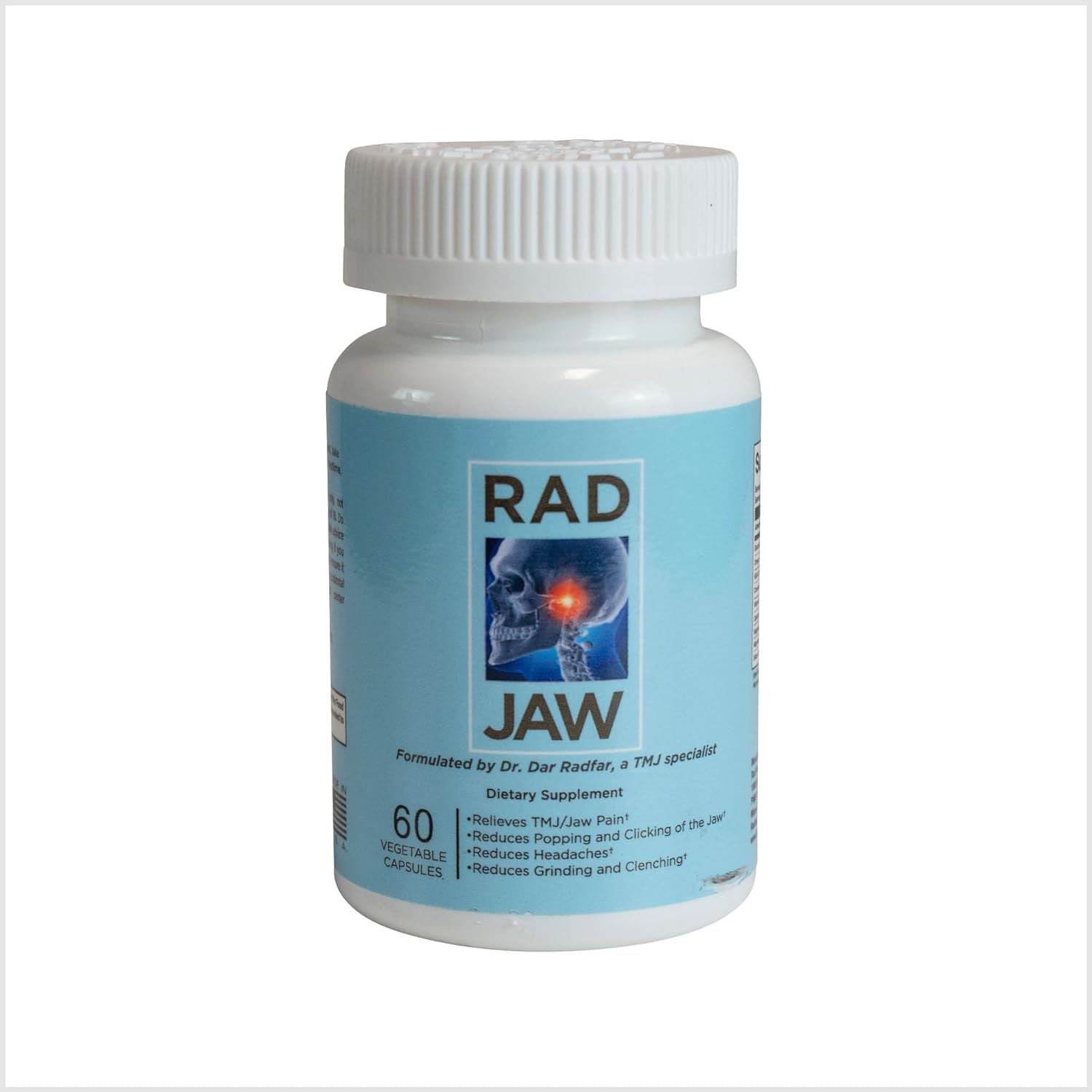 Rad Jaw, a Natural Supplement Formulated by TMJ Specialist, Dr. Dar