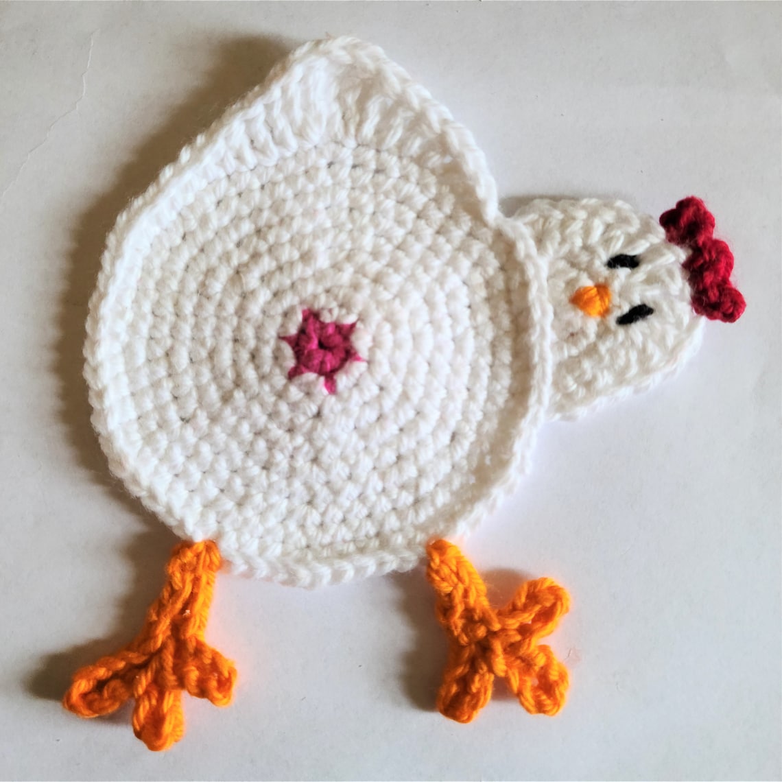 Crochet Pattern Chicken Butt Coaster DIGITAL DOWNLOAD Etsy