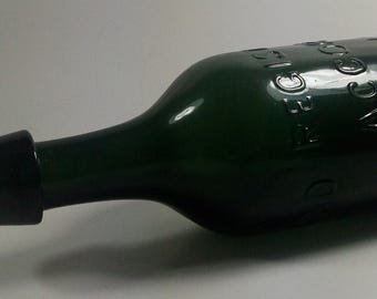 A.M. McFARLAND Soda Water BIMAL Iron Pontil, Solid Green, excellent condition