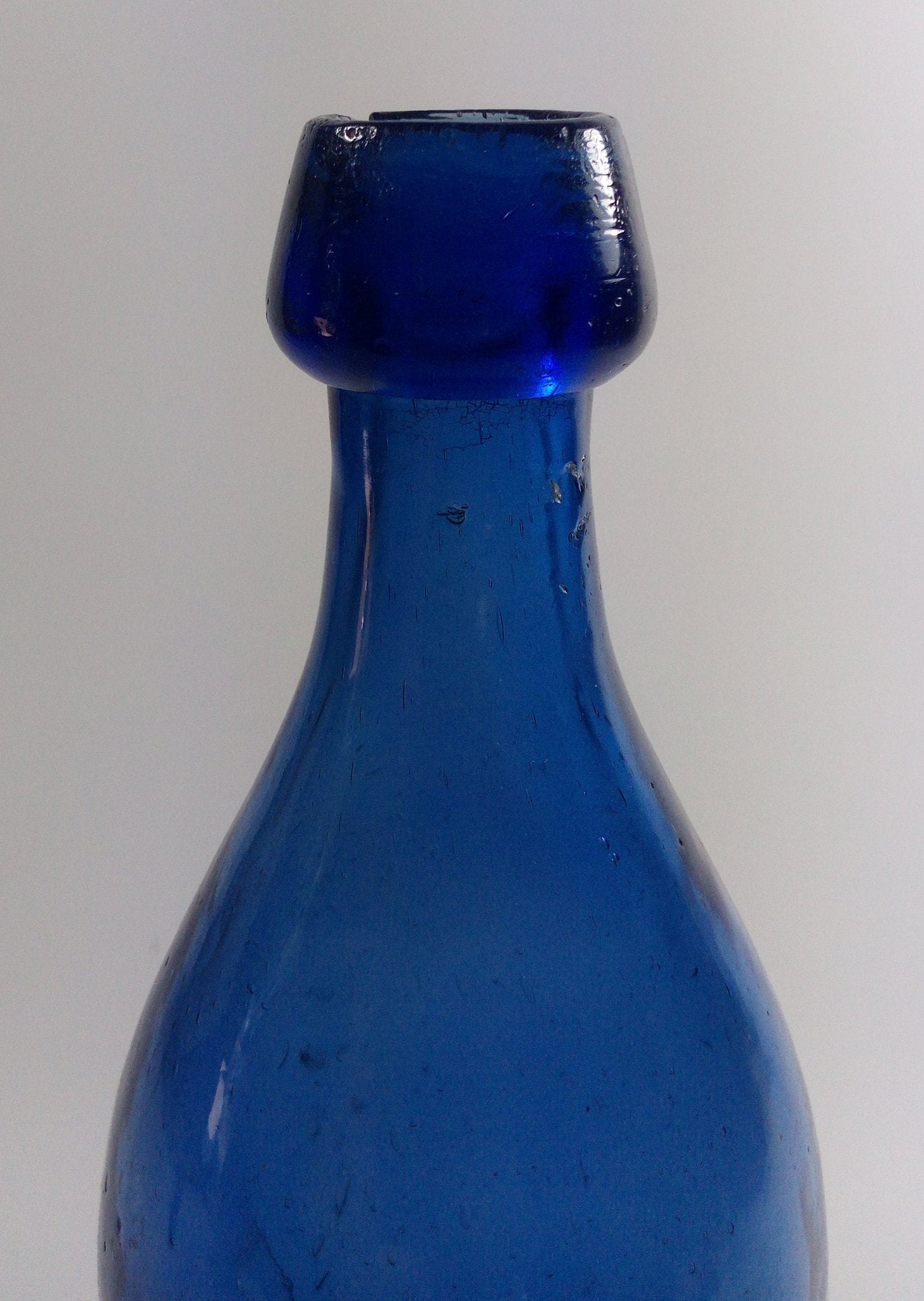 Medium Cobalt HAMILTON GLASS WORKS Iron Pontil With Lots of Crudity Etsy