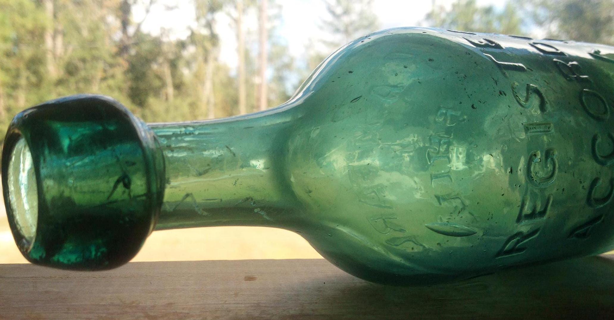 Sale    A.M. McFARLAND Soda Water BIMAL Iron Pontil, excellent condition, medium to light green