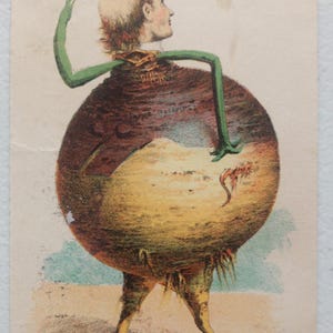 SALE! BEET MAN Beautiful Condition Trade Card