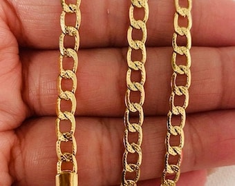 Curb Link Chain Necklace-Curb Chain Necklace-Curb Chain Necklace Gold-Curb Link Chain-Thick Chain Necklace-Dainty Necklace-Simple Curb Chain