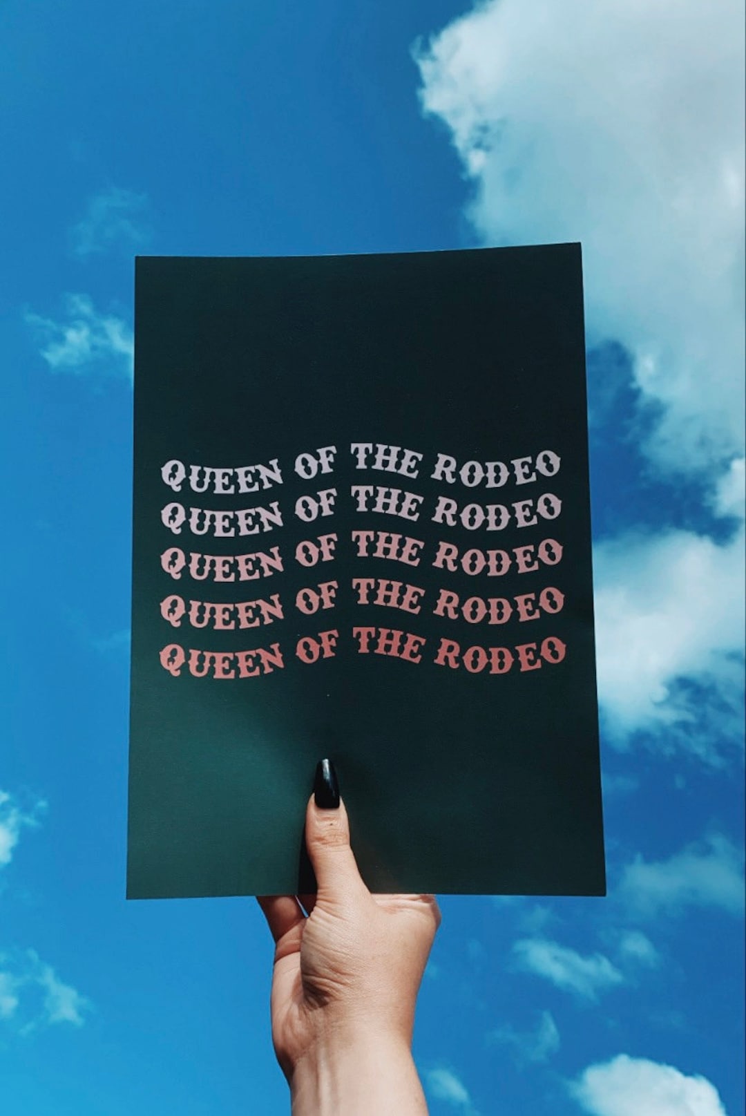 Orville Peck / Queen of the Rodeo A4 Lyric Print / Cartel de Etsy España
