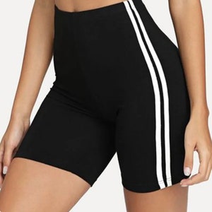 MOSS Striped  Biker Shorts