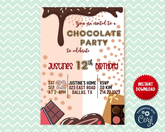 Chocolate Themed Birthday Party