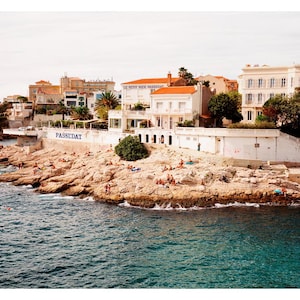 Marseille France Shoreline Art | Anse de la Fausse Monnaie | Premium Giclée Print