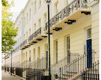 Cheltenham art print regency terrace street photography wall decor georgian architecture english travel poster