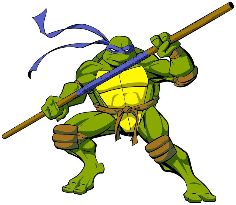 Ninja Turtles Vector SVG Leonardo PNG Design Logo Clipart | Etsy
