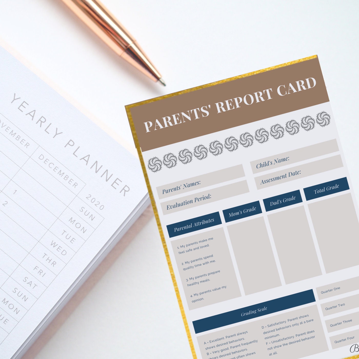 Parents' Report Card Digital Print | Etsy