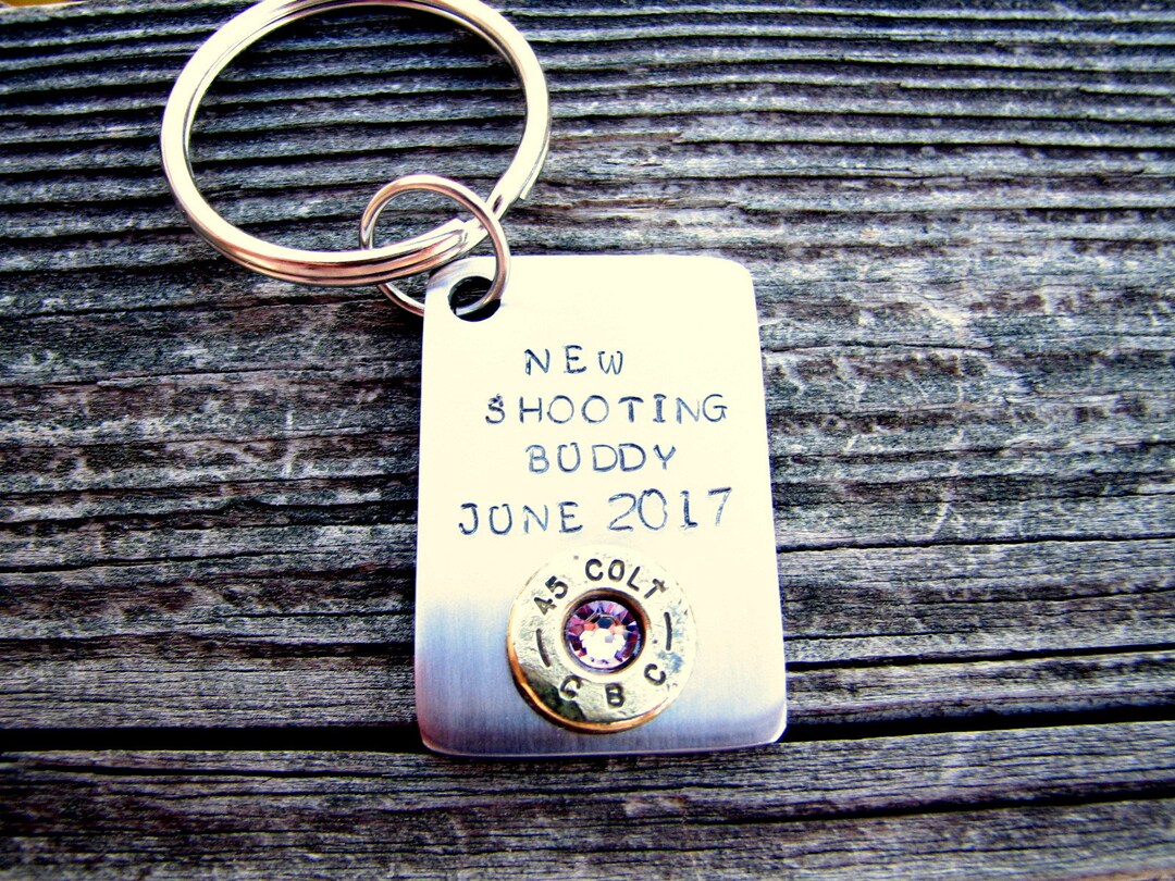 New Baby Announcement Keychain, Bullet Keychain, Personalized