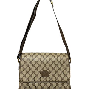 Vintage Gucci GG Monogram Sling Bag Shoulder Bag Made In Italy