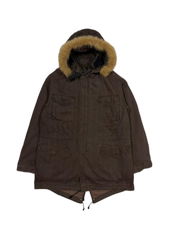 Vtg PPFM Field Jacket M65 Parka Lgb Designer Mod Style Jacket Size 