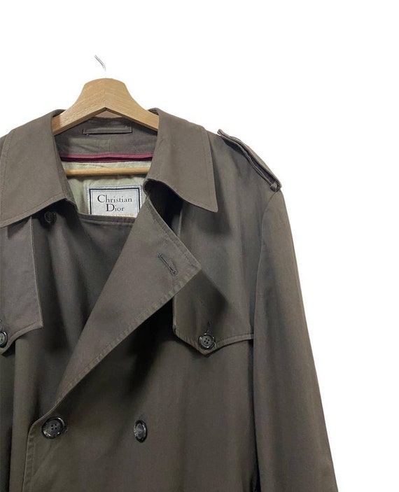 Vintage Christian Dior Le Connaisseur Double Breasted Trench Coat