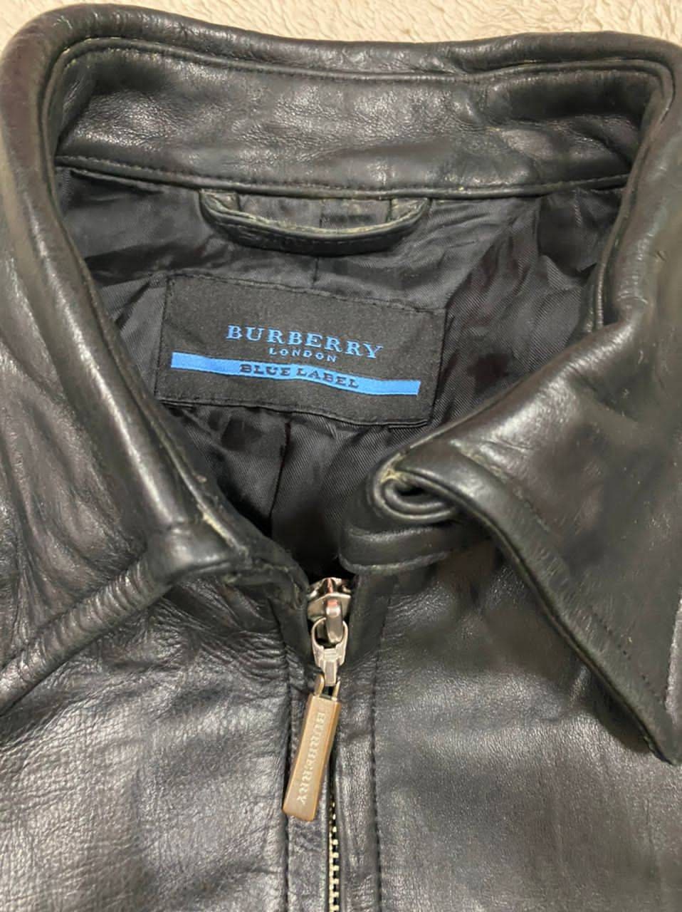 BURBERRYBLUE LABELのジャケット！！ Burberry Blue Label Leather Jacket Size 38 (M) From Japan