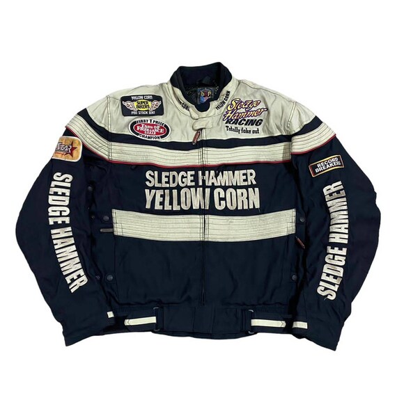 Vintage Yellow Corn Racing Riders Bikers Jacket Nismo Jacket 