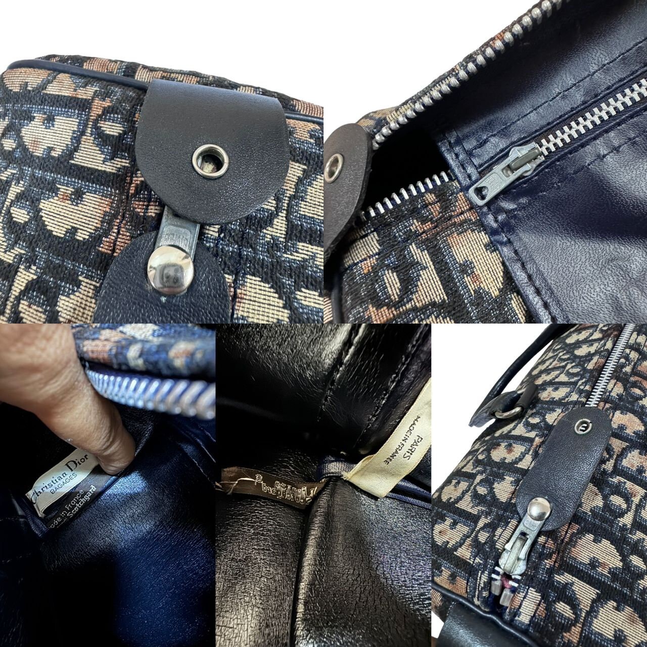 DIOR HOMME Mint Boston Bag canvas Black