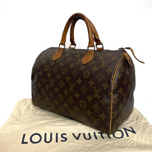 Auth & Vtg Louis Vuitton Speedy 30 Hand Bag Monogram BN 1980s