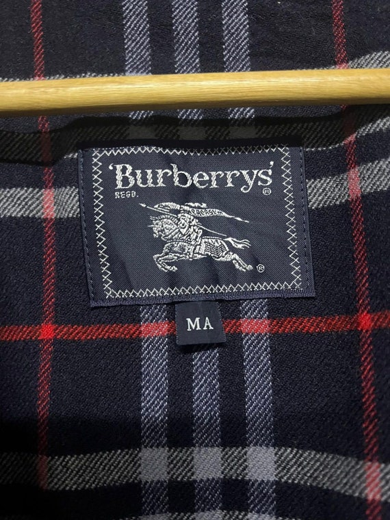 Vintage Burberrys London Harrington Wool Jacket L… - image 8