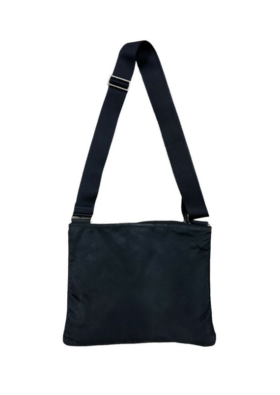 PRADA SPORTS BLACK RED LOGO NYLON SHOULDER BAG – Rich Archive