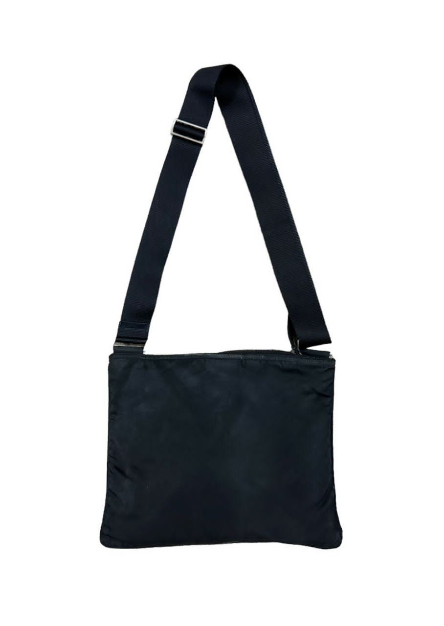 Vintage Prada Tessuto Black Nylon Sling Bag Prada Shoulder Vintage Prada Tessuto Black Nylon Sling Bag Prada Shoulder