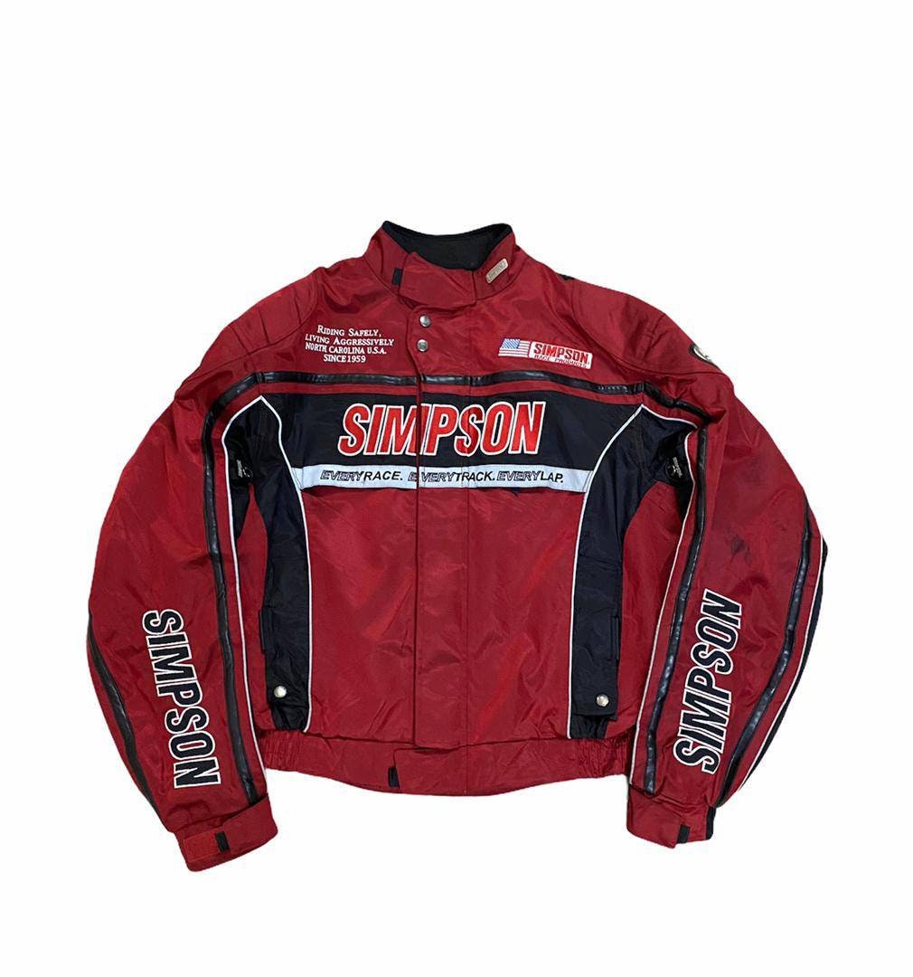 Vtg Simpson Motocyle Jcacket America Racing Jacket Vtg Simpson Motocyle Jcacket America Racing Jacket