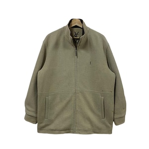 Vintage Ysl Yvessaintlaurent Pour Homme Hedi slimane Wool Zipper Bomber Jacket Ysl Embroidery Small Logo