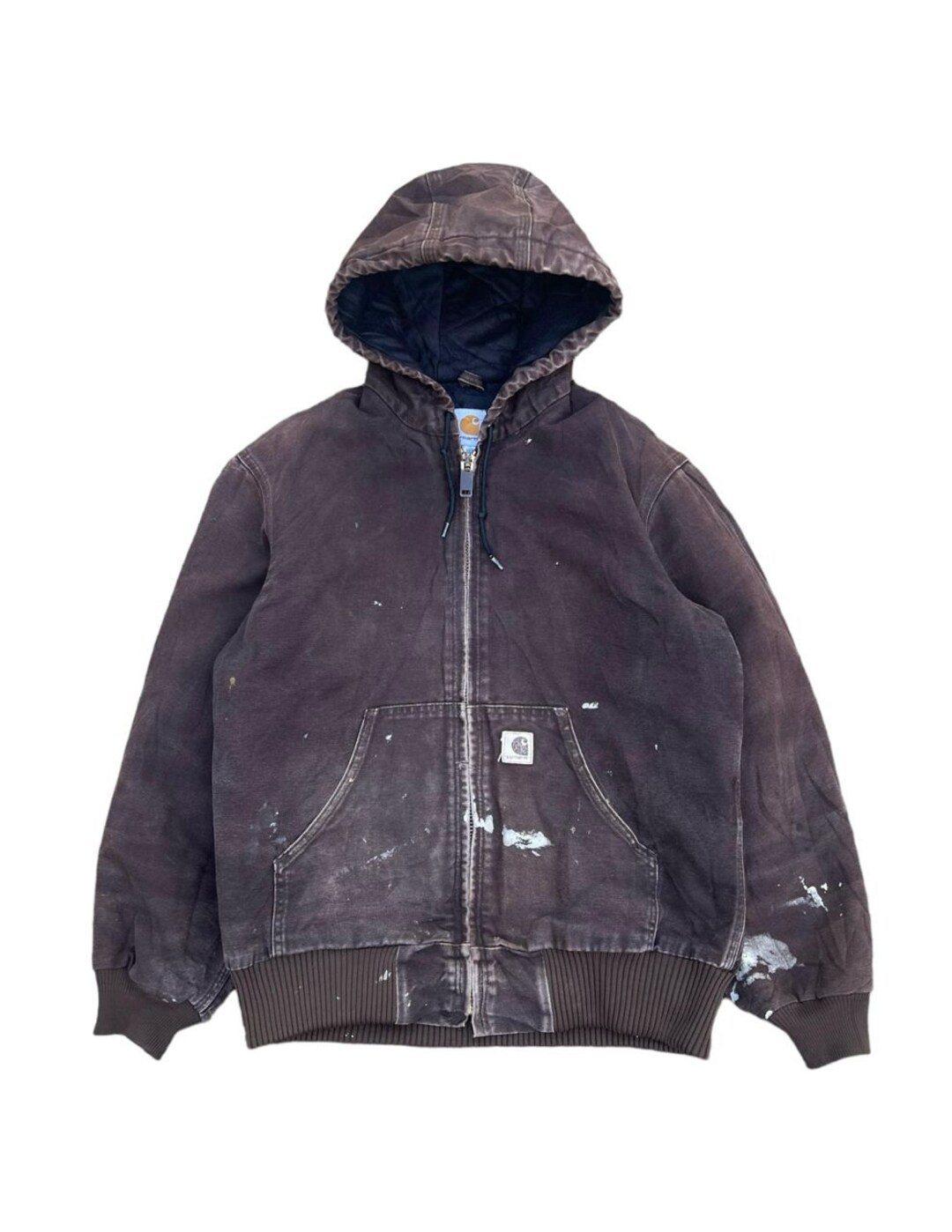 Vtg Carhartt J130-dbk Distress Hodies Sunfaded ZIPPER Jacket Vtg Carhartt J130-dbk Distress Hodies Sunfaded ZIPPER Jacket