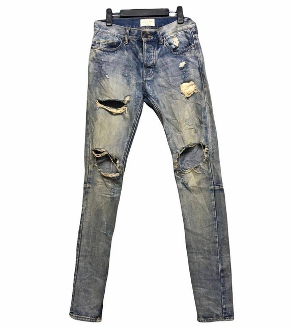 Fear of God Ripped Selvedge Denim Vintage Jean - Etsy