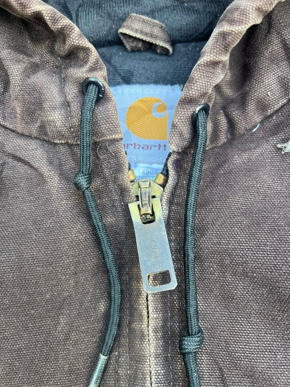 Vtg Carhartt J130-dbk Distress Hodies Sunfaded ZIPPER Jacket Vtg Carhartt J130-dbk Distress Hodies Sunfaded ZIPPER Jacket