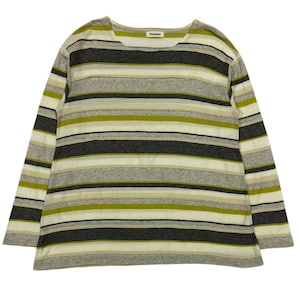 Vintage Plantation Issey Miyake Longsleeve Layered Tee Striped Made In Japan Size M