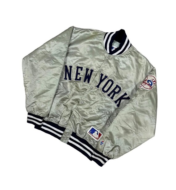 Vintage MLB New York Yankees Satin Coach Jacket M… - image 8