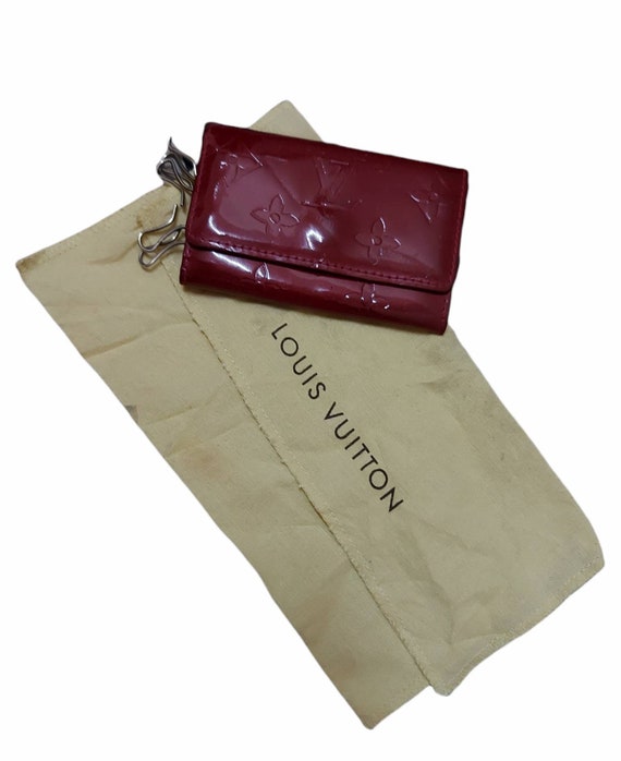 Louis Vuitton Red Monogram Vernis Key Pouch