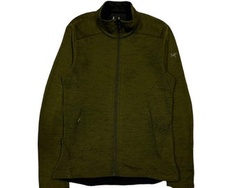 Men's XL Arc'teryx Covert Brown/olive Polartech Fleece 1/4 Men's XL Arc'teryx Covert Brown/olive Polartech Fleece 1/4