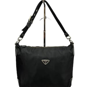 Vintage Prada Tessuto Nylon Adjustable Shoulder Bag Made In Italy
