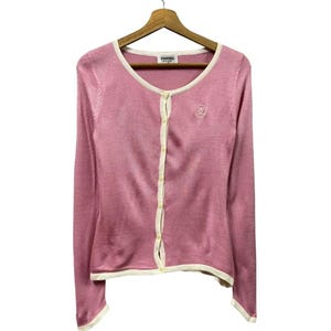 Vintage Authentic Chanel Boutique Cardigan Jacket Chanel Sport Jacket Made In France